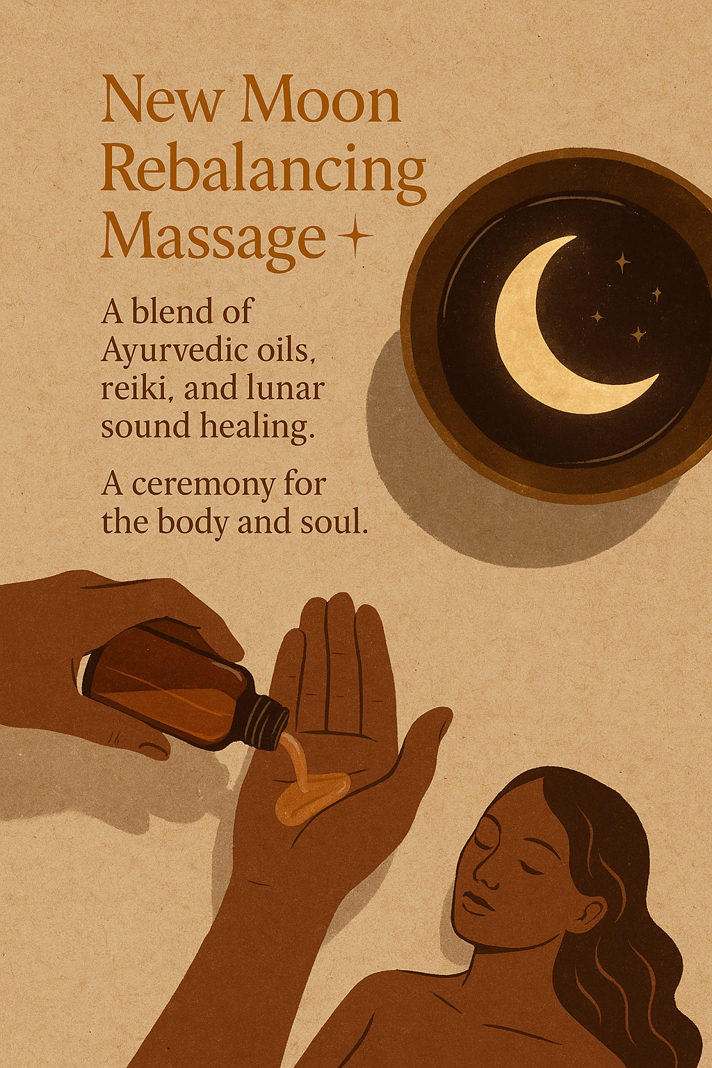 🌑 The Lunar Massage Ritual: A Ceremony of Renewal for Body and Soul