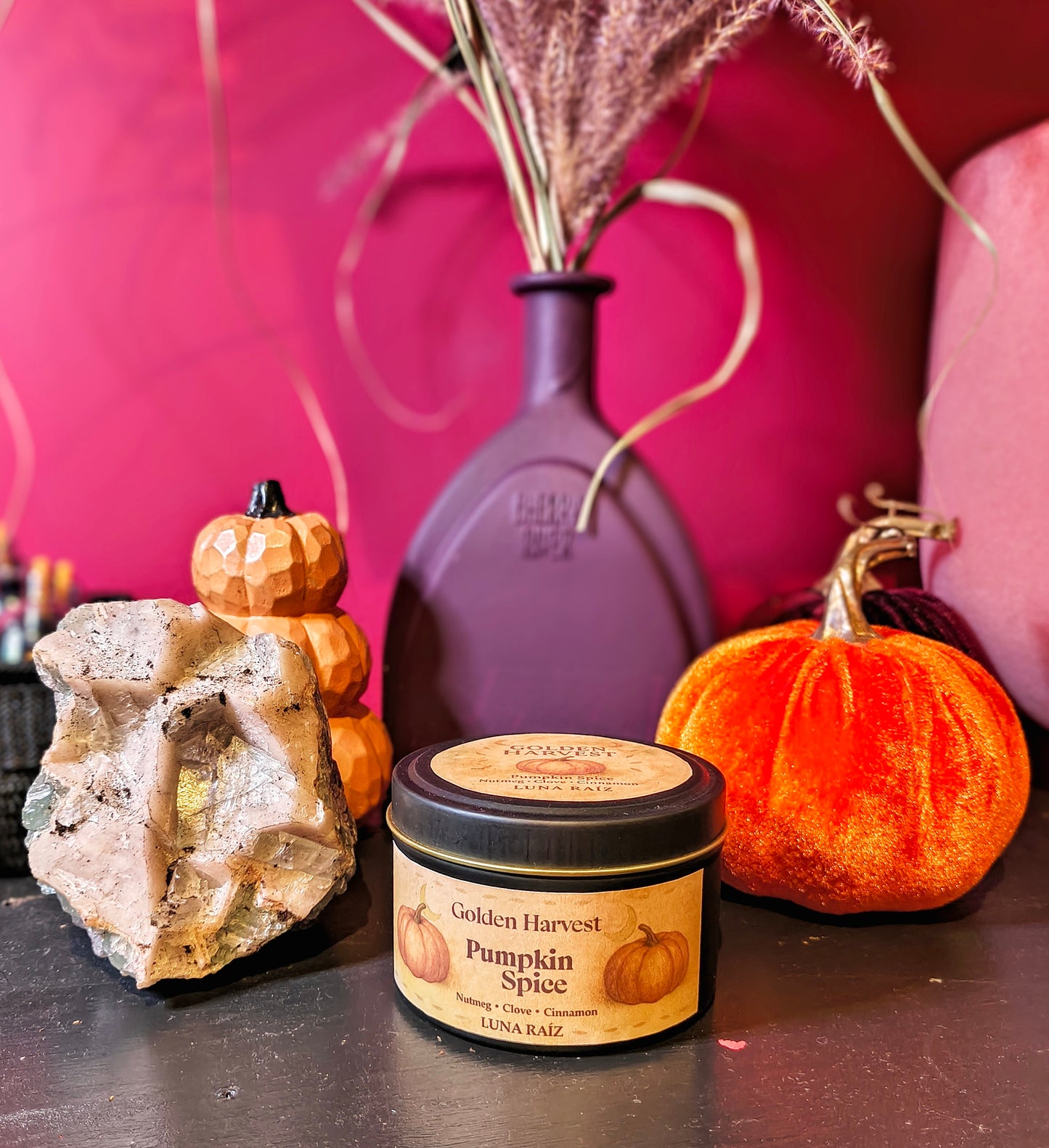 🍁 golden harvest candle (pumpkin spiced)