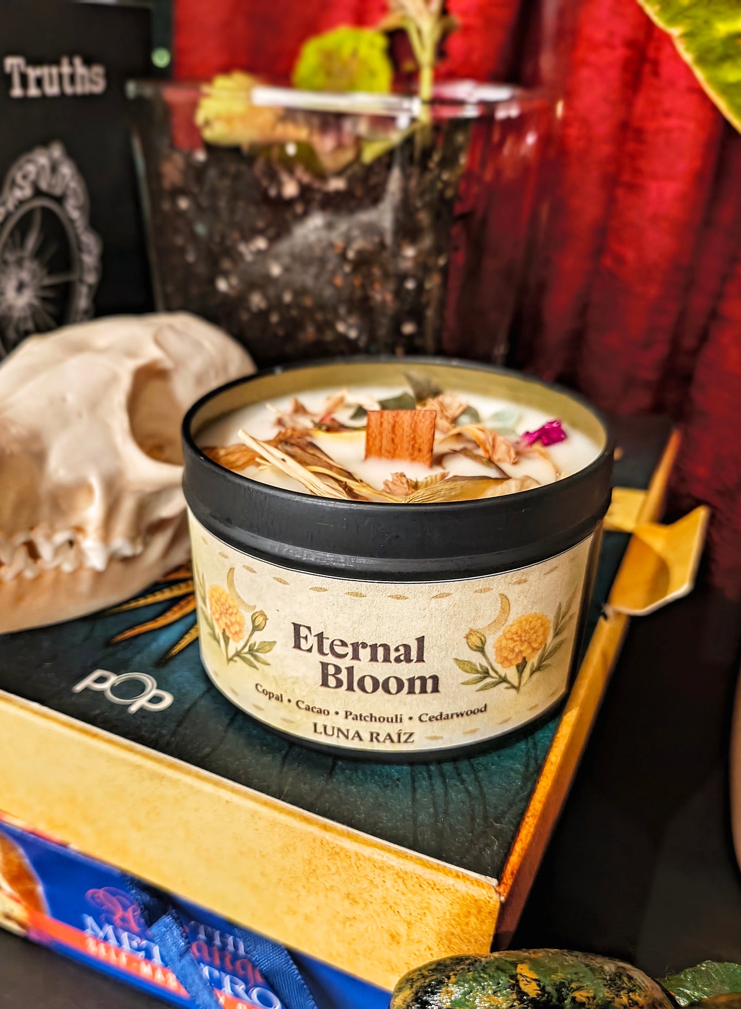 🍁 eternal bloom candle (Marigold/sempasuchitl)