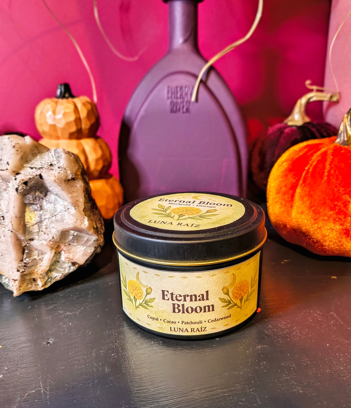 🍁 eternal bloom candle (Marigold/sempasuchitl)