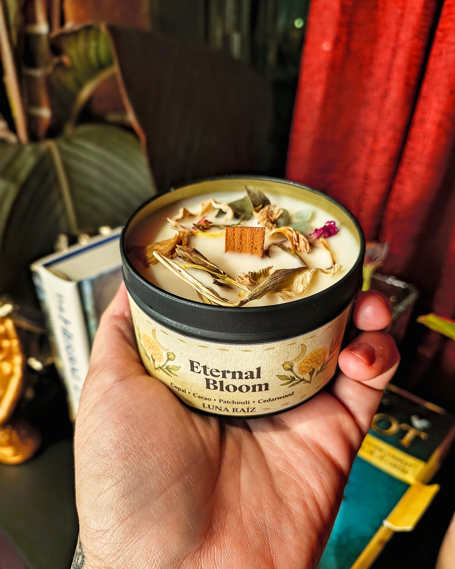 🍁 eternal bloom candle (Marigold/sempasuchitl)
