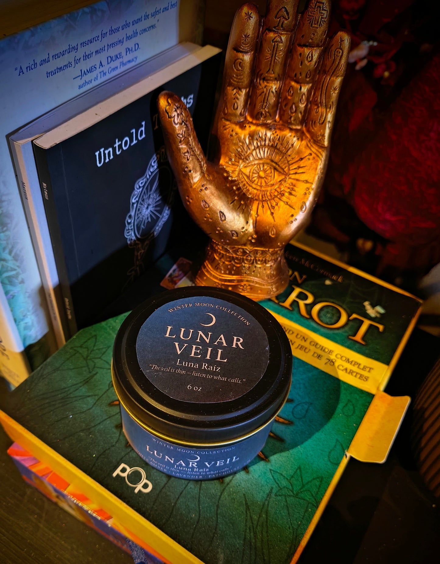 Lunar candle lunar veil