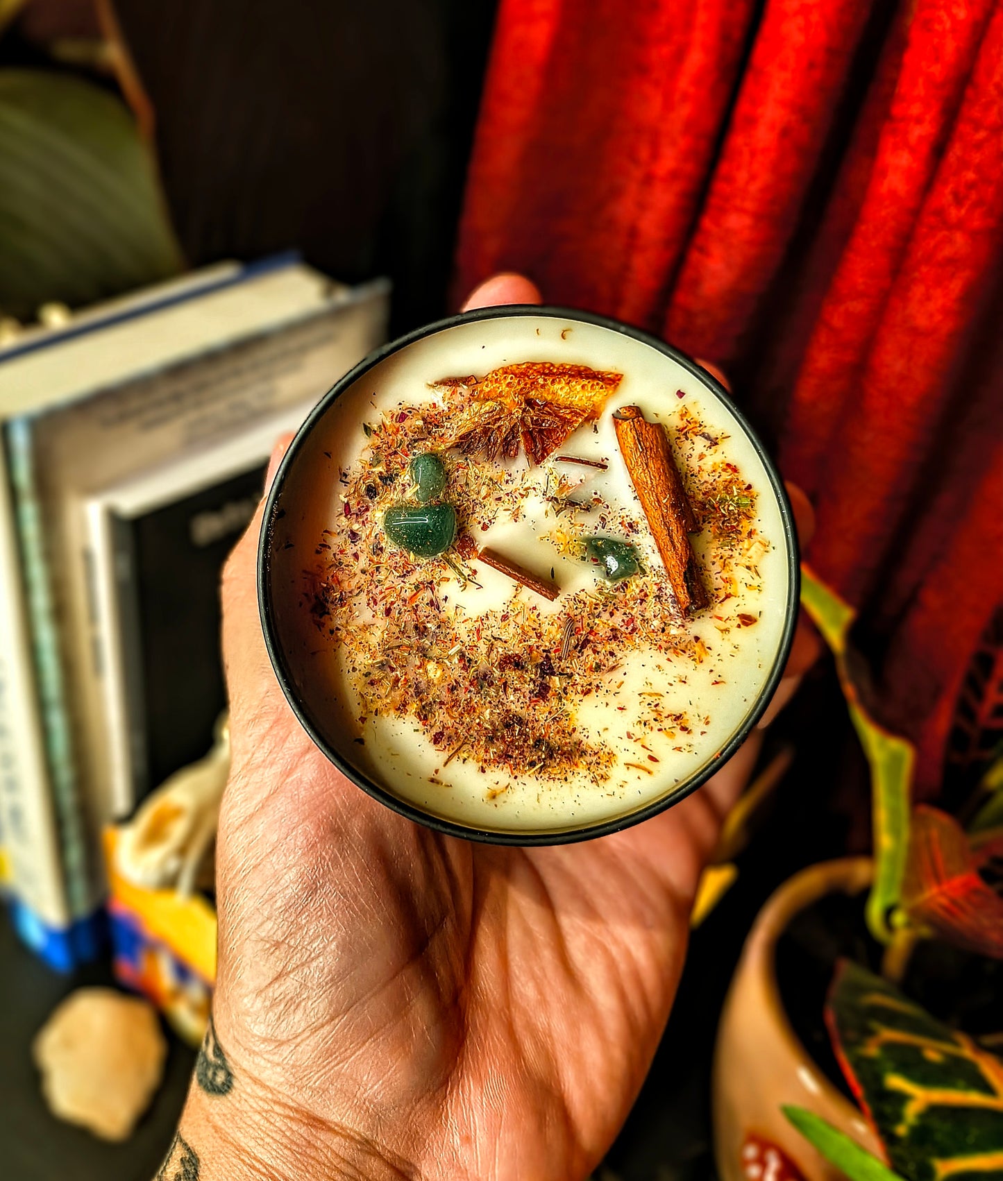 🍁 sweet remembrance candle (pan de muerto)