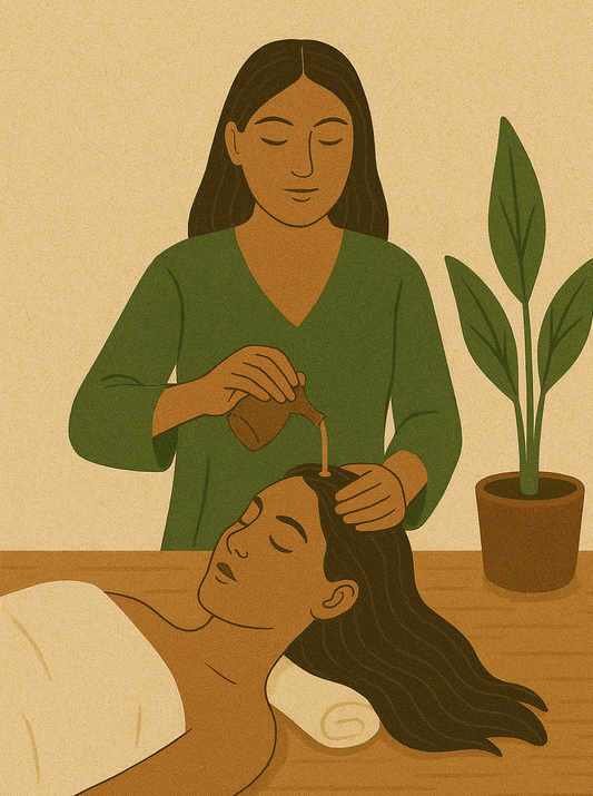 Scalp massage and reflexology