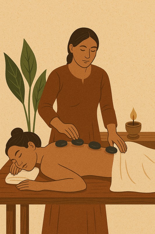 Hot stone massage
