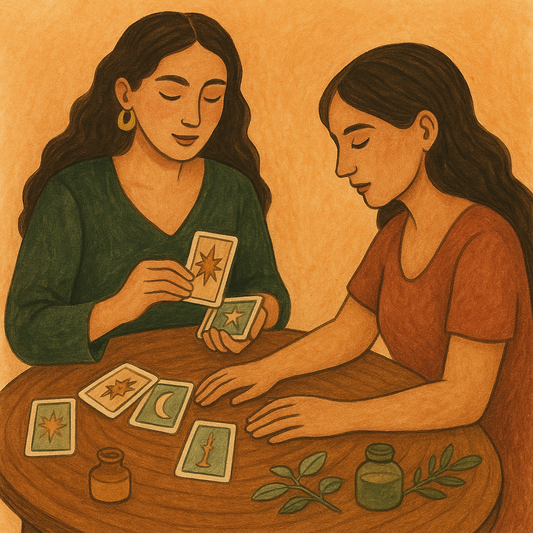 Tarot/Oracle reading session