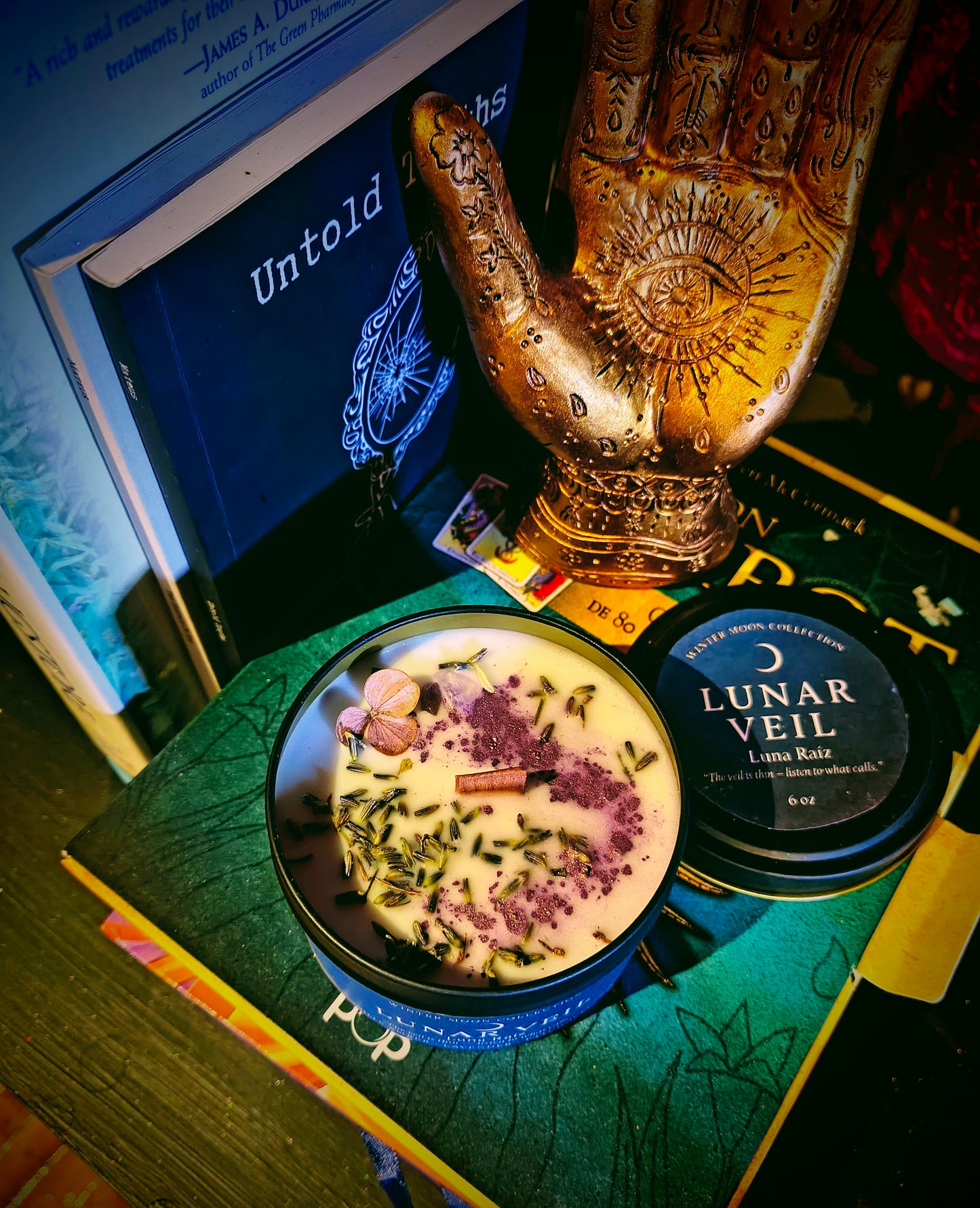 Lunar candle lunar veil